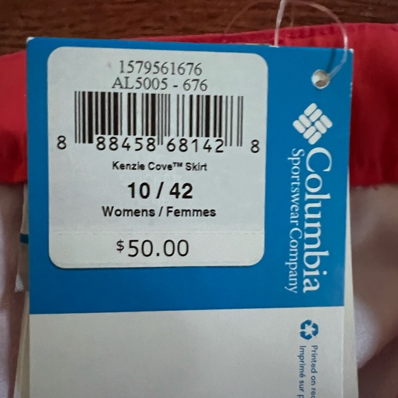 Red Columbia Kenzie Cove Skirt for Ladies - Picture 10 of 14
